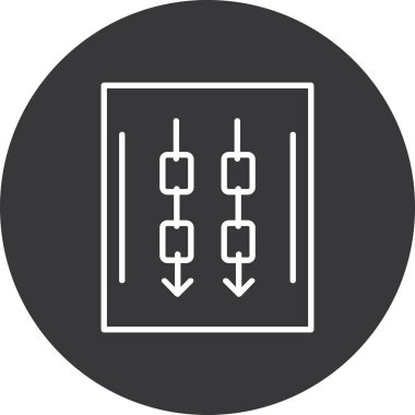 Modern oto tamir simgesinin vektör illüstrasyonu