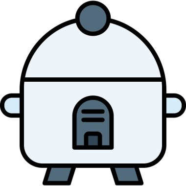 Mutfak simgesi, basit illüstrasyon tasarımı