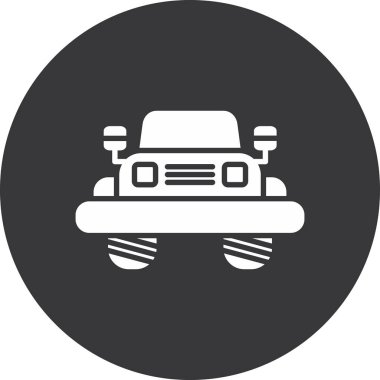 araba simgesi vektör illüstrasyonu