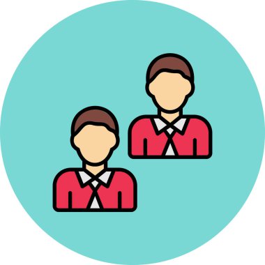 İnsan simgesinin vektör illüstrasyonu