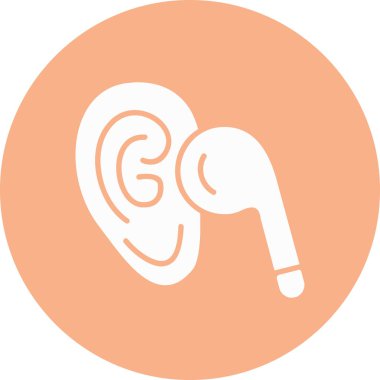 Kulaklık. Web simgesi basit illüstrasyon