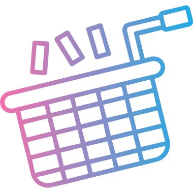 Alışveriş arabası ikon vektör illüstrasyonu