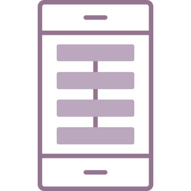 Cep telefonu simgesi, vektör illüstrasyonu