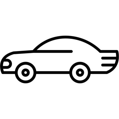 araba simgesi vektör illüstrasyonu