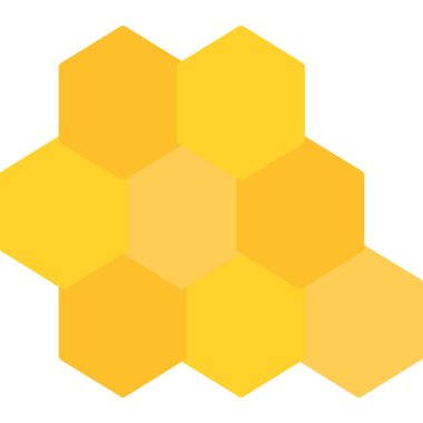 Bal peteği ikonu. vektör illüstrasyonu