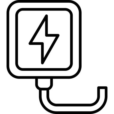 güç kablosu elektrik simgesi