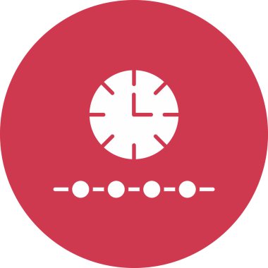 Saat simgesinin vektör illüstrasyonu