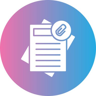 Belge. Web simgesi basit illüstrasyon