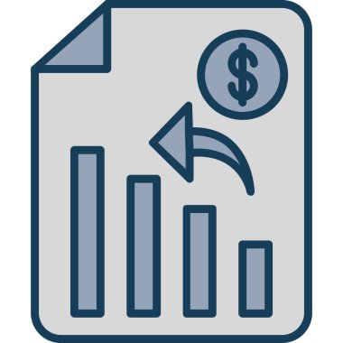 iş grafiği simgesi. düzenlenebilir kalın tasarım