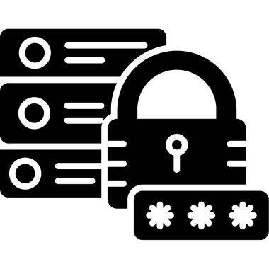 kilit simgesi, vektör illüstrasyonu