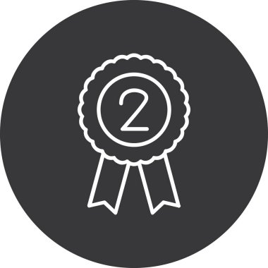 Madalya. Web simgesi basit illüstrasyon