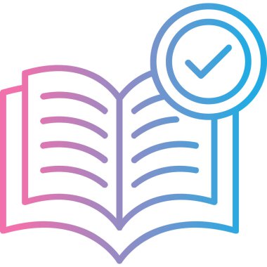 kitap simgesi, vektör illüstrasyonu