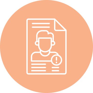 Belge simgesinin vektör illüstrasyonu