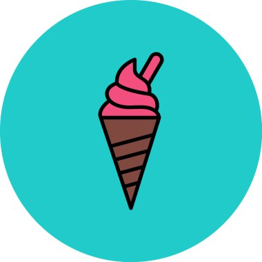 Koni. Web simgesi basit illüstrasyon