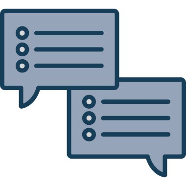 konuşma kabarcığı vektör çizimi