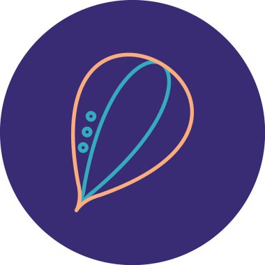 Bir top simgesinin vektör illüstrasyonu