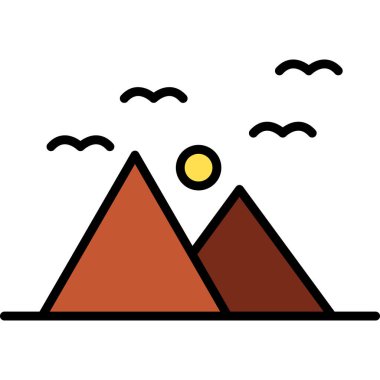 güneş web simgesi vektör illüstrasyonu