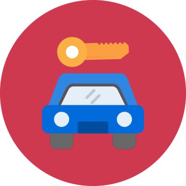 araba anahtar vektör simgesi