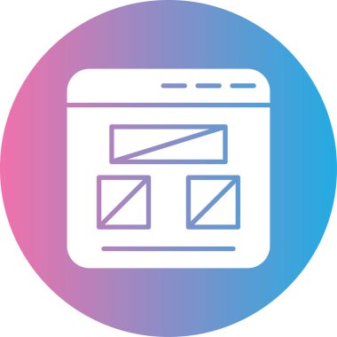 Web simgesi, vektör illüstrasyonu