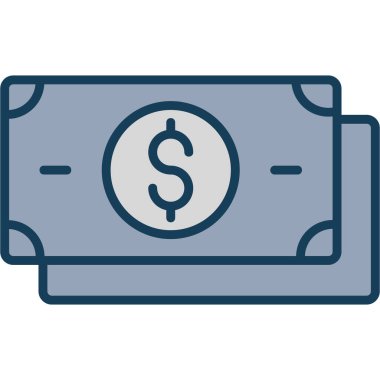 nakit dolar fatura vektör illüstrasyonu