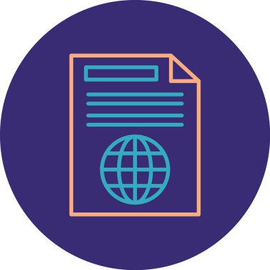 Dosya simgesinin vektör illüstrasyonu