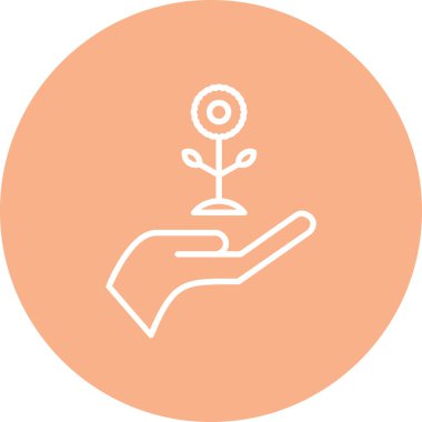 Ağaç simgesinin vektör illüstrasyonu