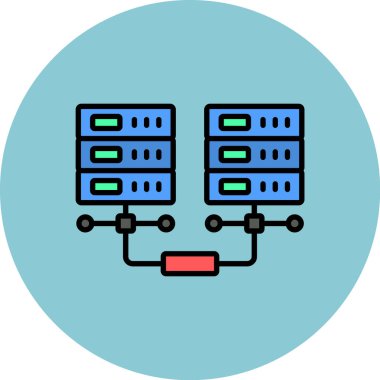 vektör ağ simgesi çizimi