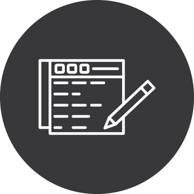 Web simgesi, vektör illüstrasyonu