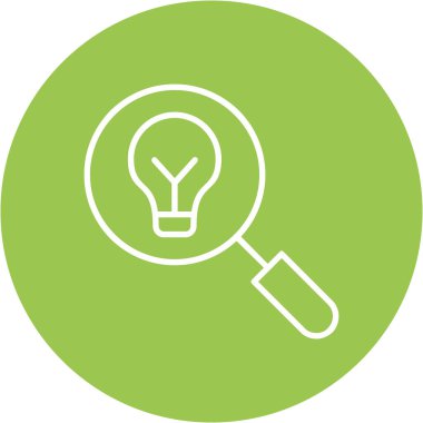 Ampul. Web simgesi basit illüstrasyon