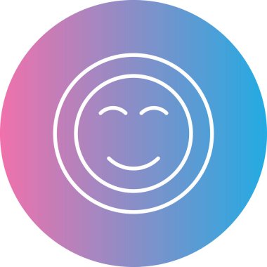 Gözleri kapalı emojinin vektör simgesi