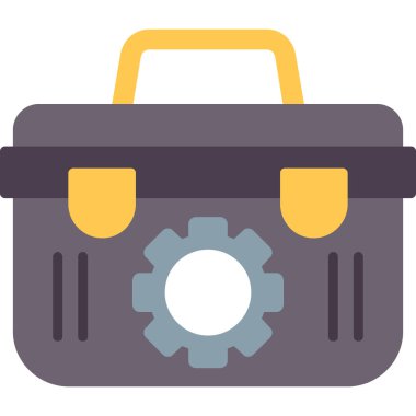 evrak çantası düz vektör simgesi