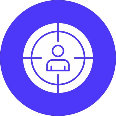 Hedef. Web simgesi basit illüstrasyon