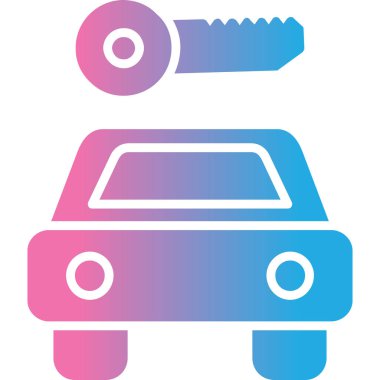 araba servis simgesi vektör illüstrasyonu