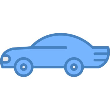 araba simgesi vektör illüstrasyonu