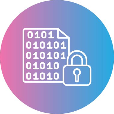 Data modern simgesinin vektör illüstrasyonu