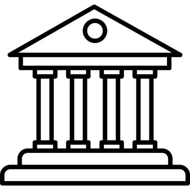 Banka binası. Web simgesi