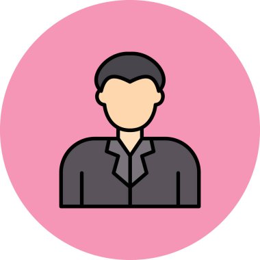 İş adamı. Basit tasarım