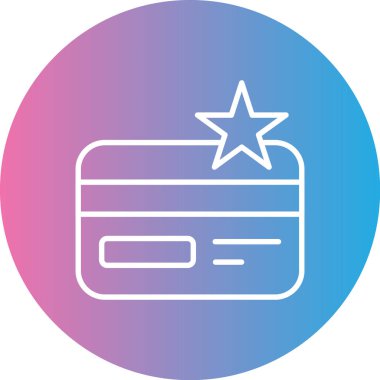 Kredi kartı simgesi, modern tasarım illüstrasyonu