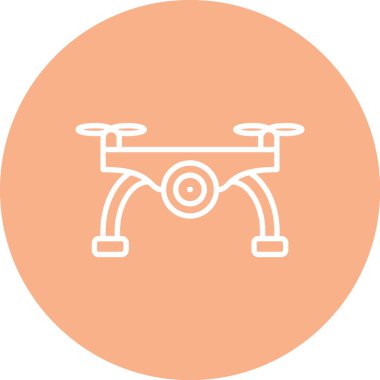 İHA simgesi vektör illüstrasyonu