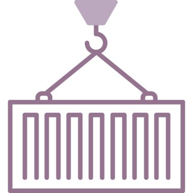 Vinç kancası ikonu. Basit resimleme