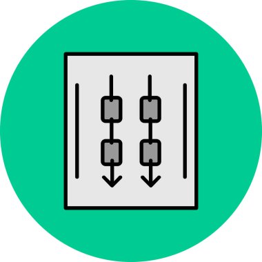 Bir güç simgesinin vektör illüstrasyonu