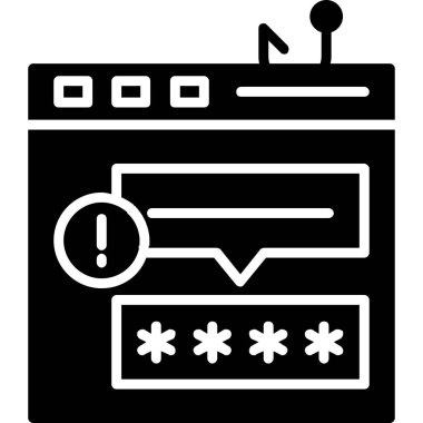 parola parola simgesi vektör çizimi