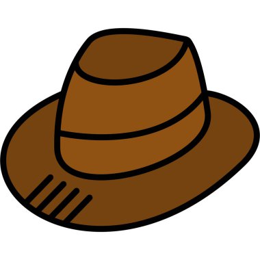 Çizgi roman çizer kovboy şapkası