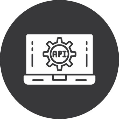 modada izole edilmiş arkaplan biçiminde api simgesi