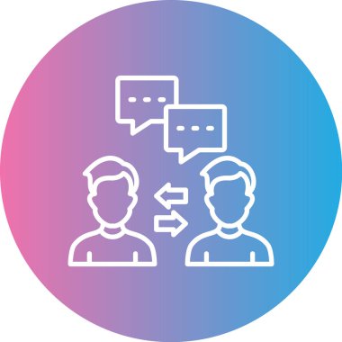 İletişim. Web simgesi basit illüstrasyon