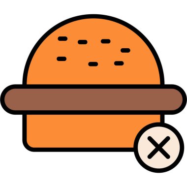 Hamburger. Web simgesi basit tasarım