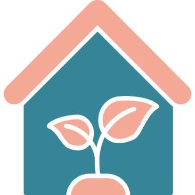 Ev. Web simgesi basit illüstrasyon