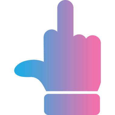 Parmak izi simgesi vektör illüstrasyonu