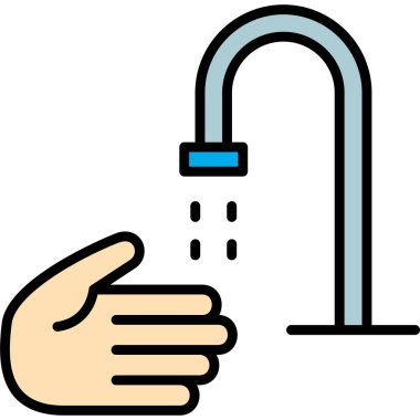 Duş. Web simgesi basit illüstrasyon