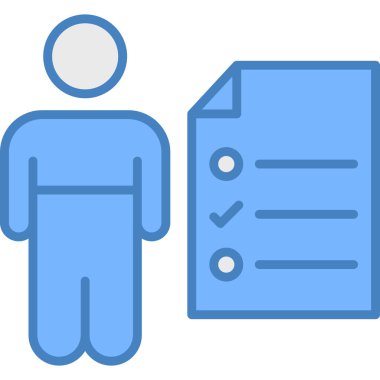 Bir belge simgesinin vektör illüstrasyonu